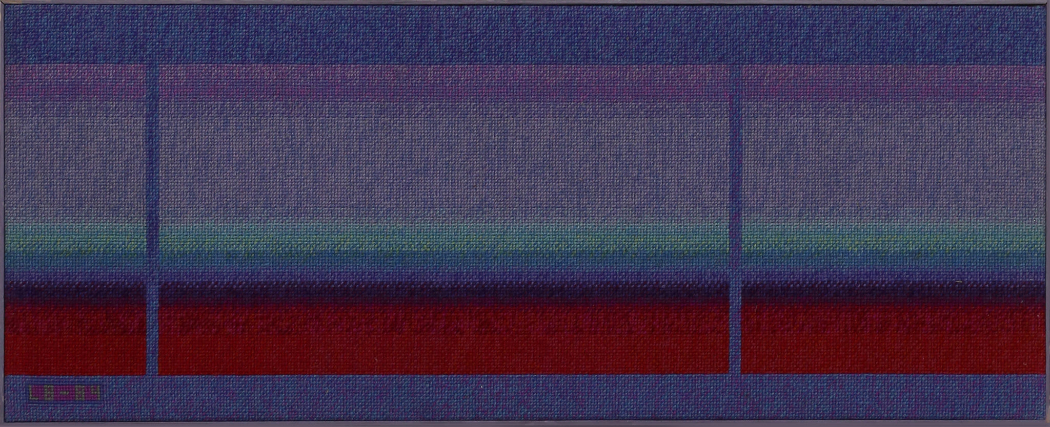 Horizon Needlepoint, Framed