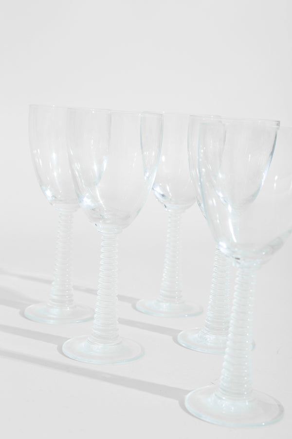 Ribbed Glass Set (5)