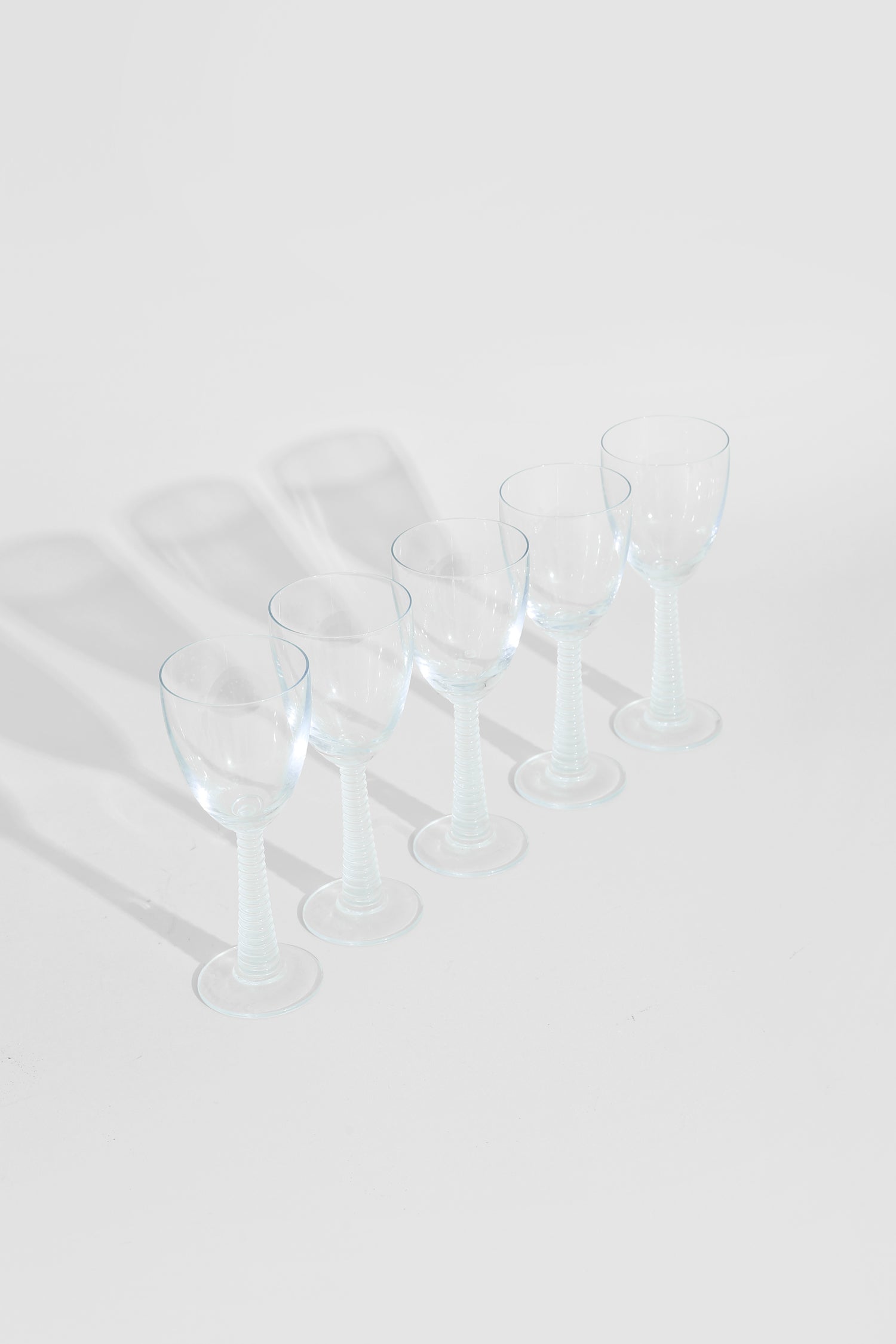 Ribbed Glass Set (5)