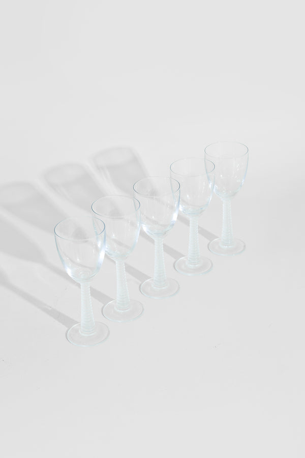 Ribbed Glass Set (5)