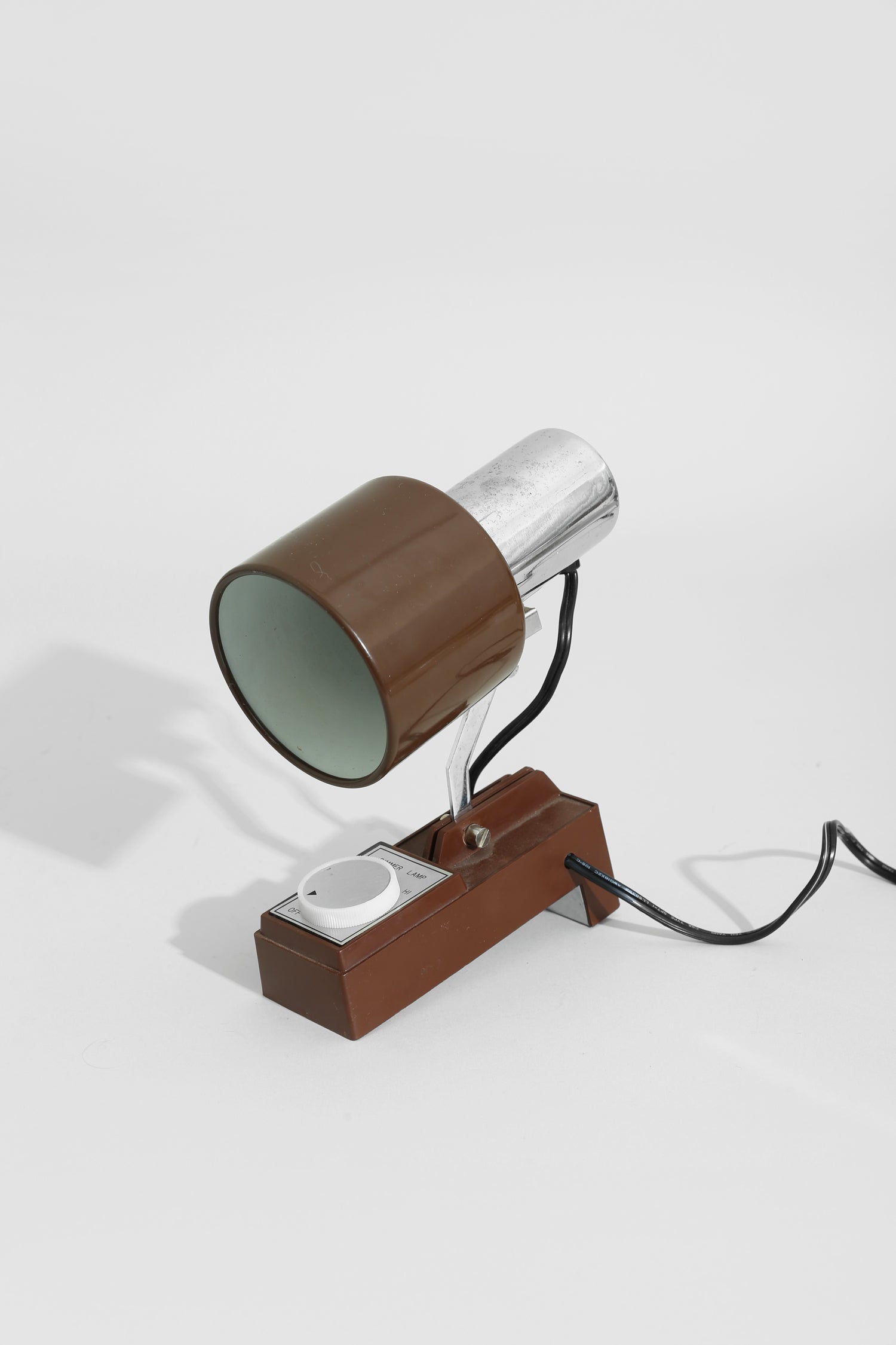 Brown & Chrome Task Lamp