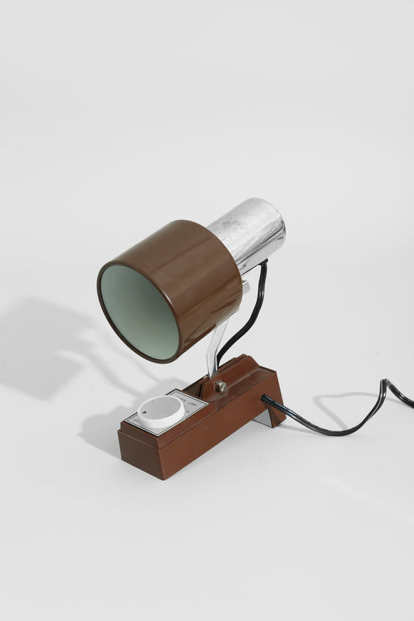 Brown & Chrome Task Lamp