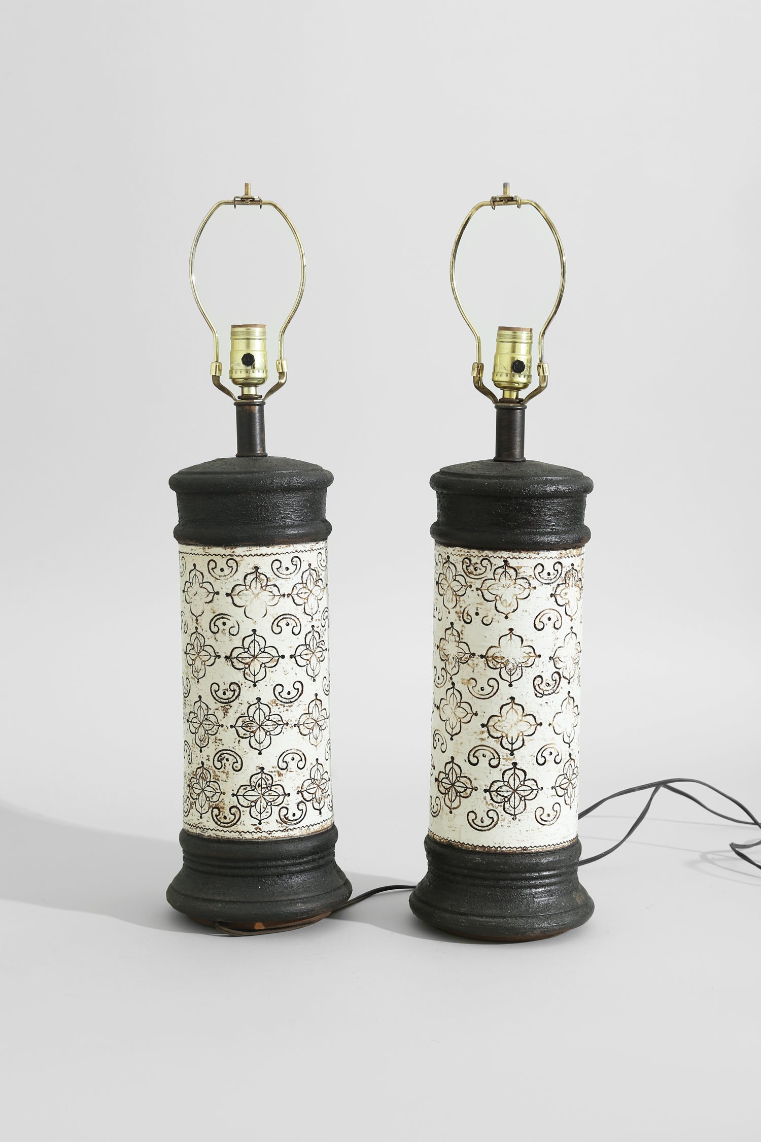 Aldo Bitossi Table Lamps, Pair