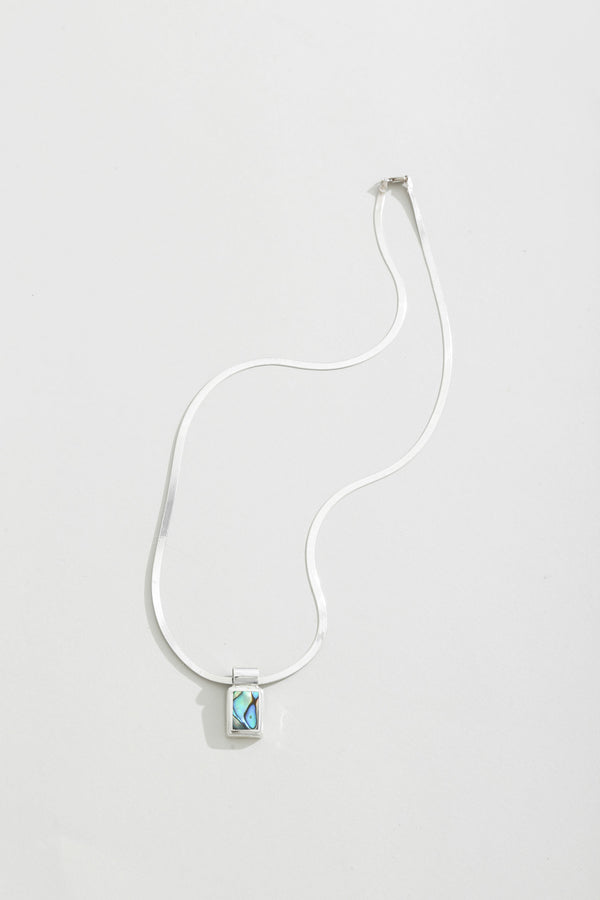 Abalone Herringbone Necklace