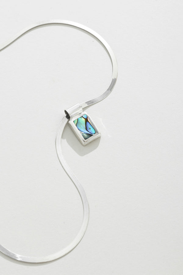 Abalone Herringbone Necklace