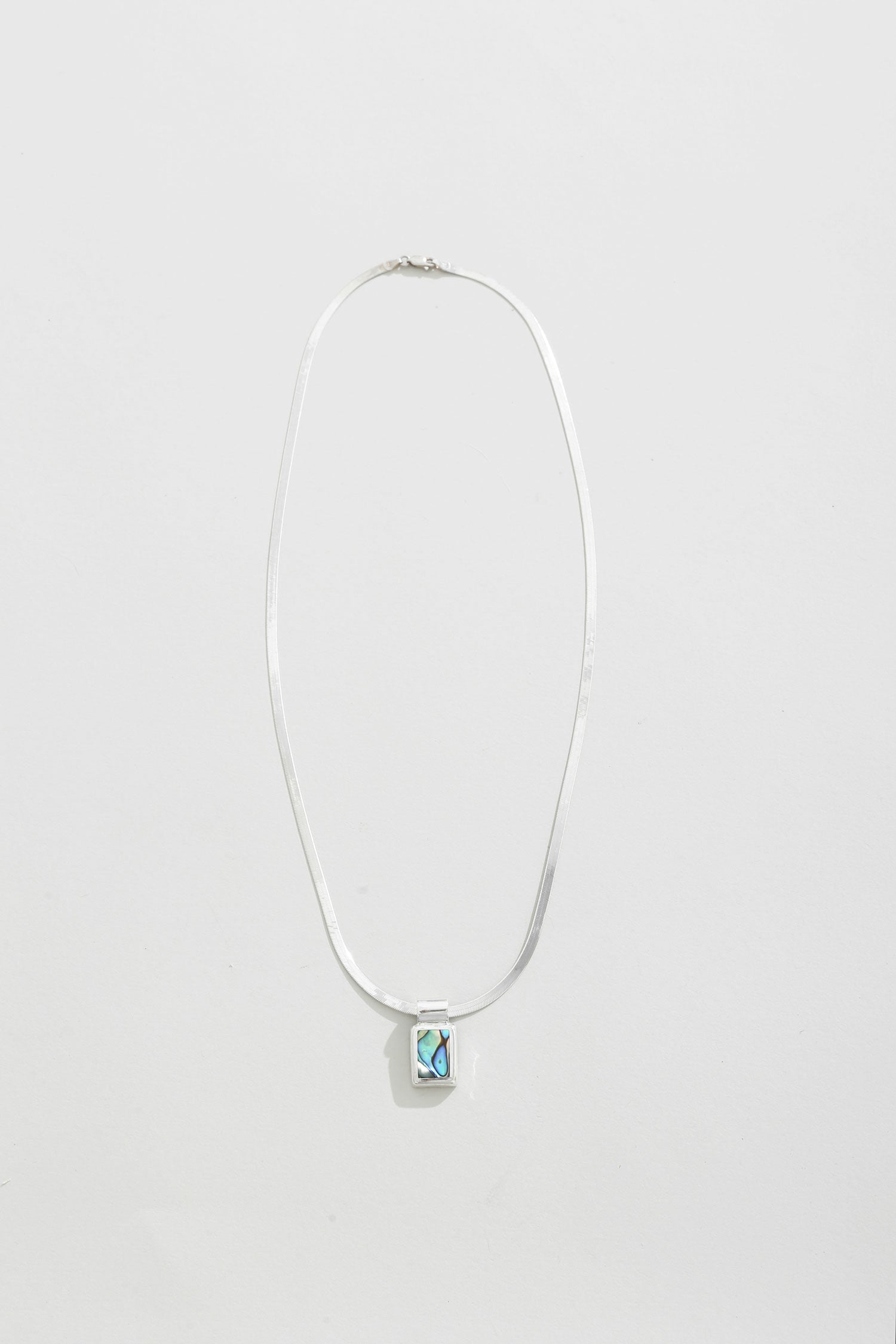 Abalone Herringbone Necklace