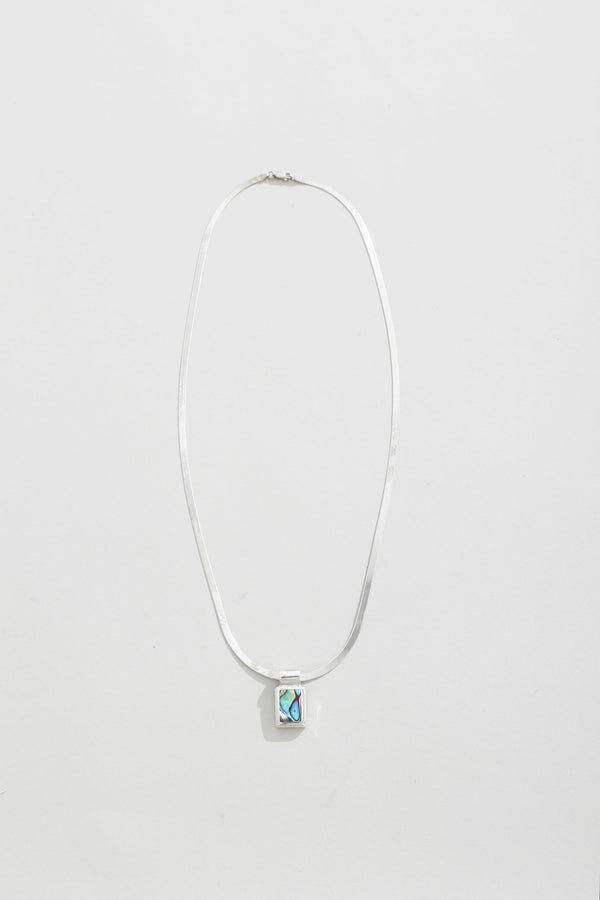 Abalone Herringbone Necklace