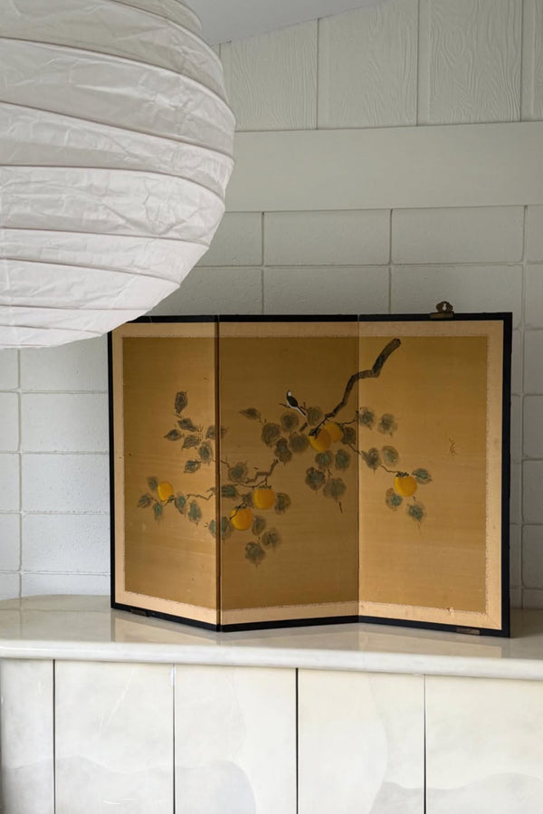 Japanese Three-Panel Folding Screen