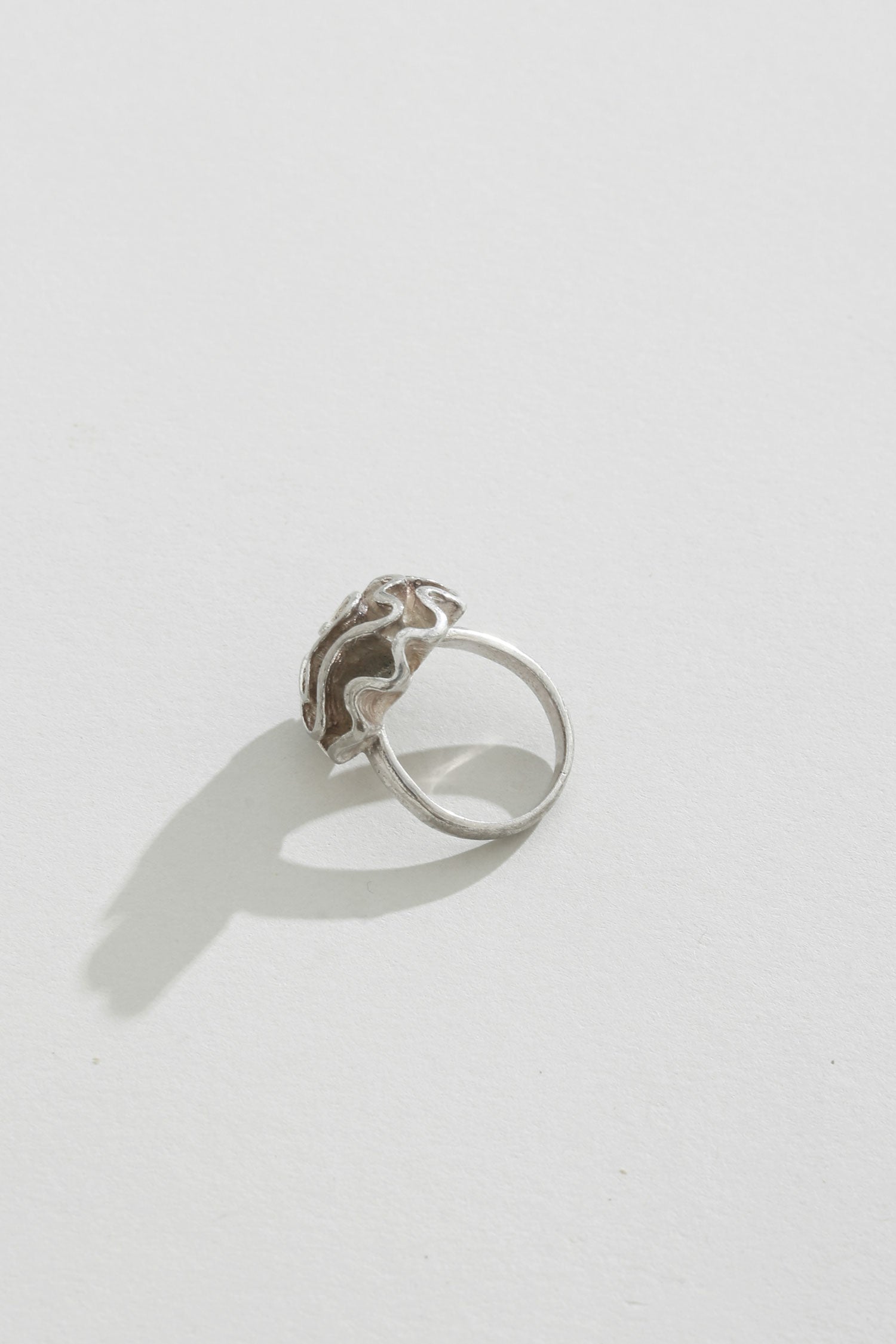 Flower Sterling Ring, Size 6