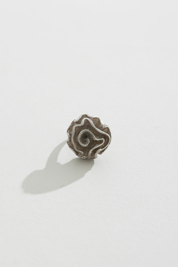 Flower Sterling Ring, Size 6