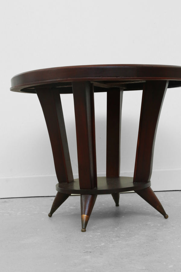 Secession Style Wood Side Table