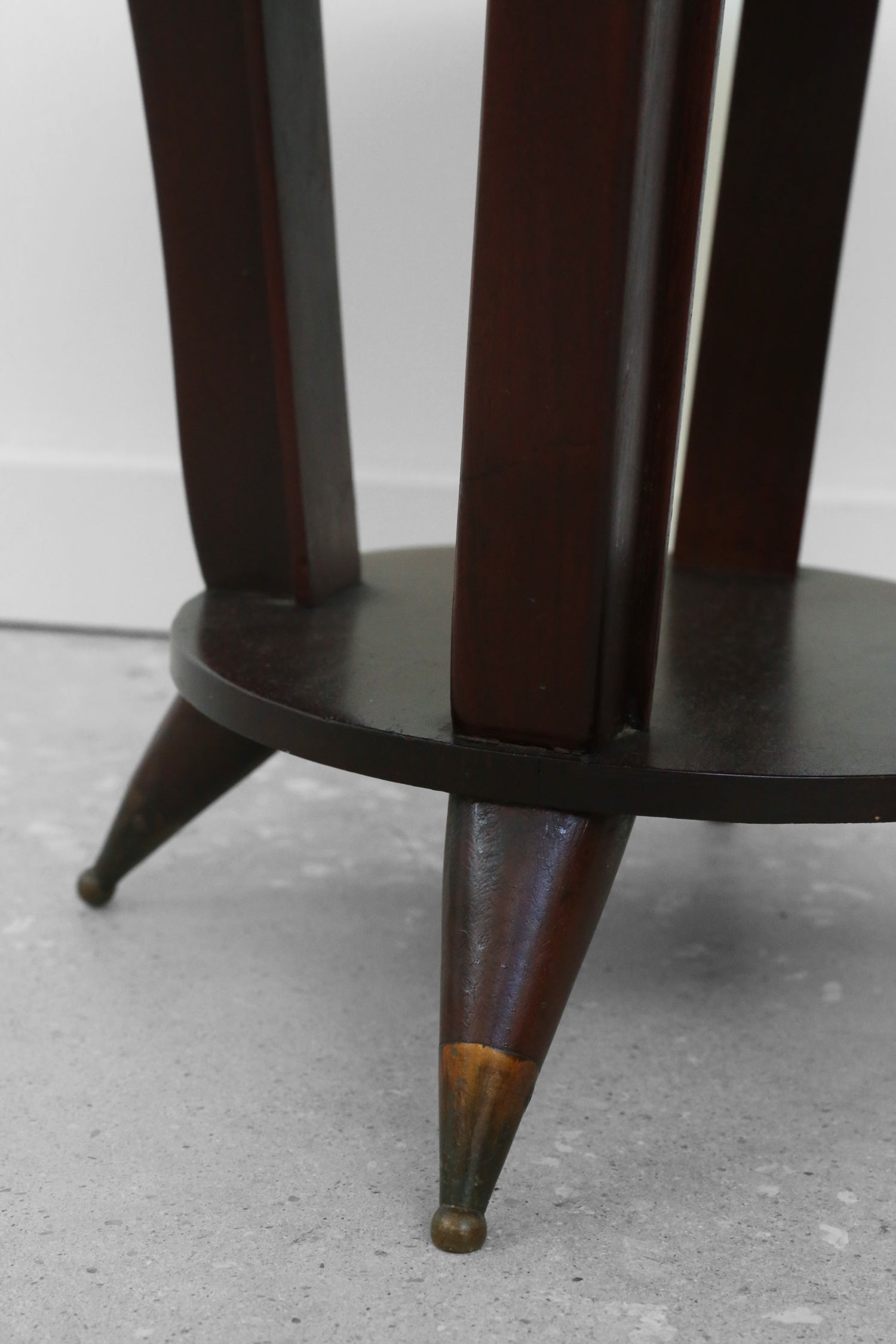 Secession Style Wood Side Table