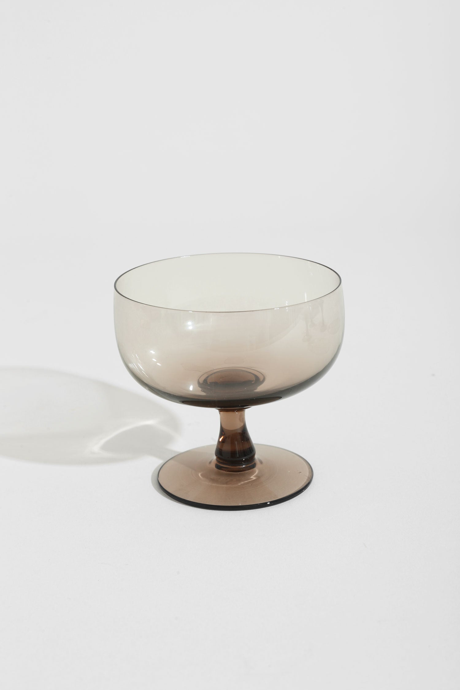 Smoky Glass Coupes - Set of 4