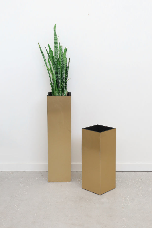 Geometric Planter Pedestal Set