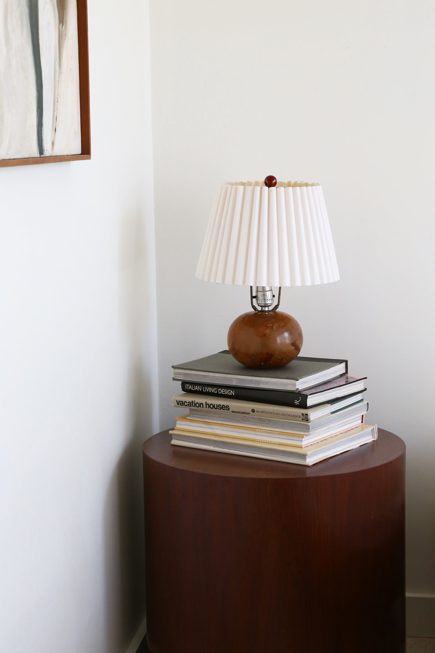 Carved Wood Table Lamp