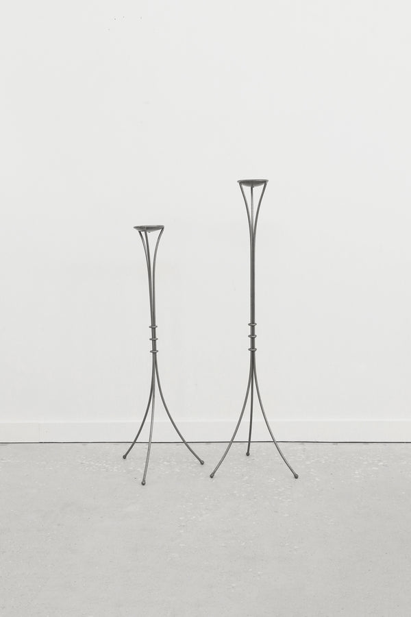 Sculptural Floor Candleholder Set