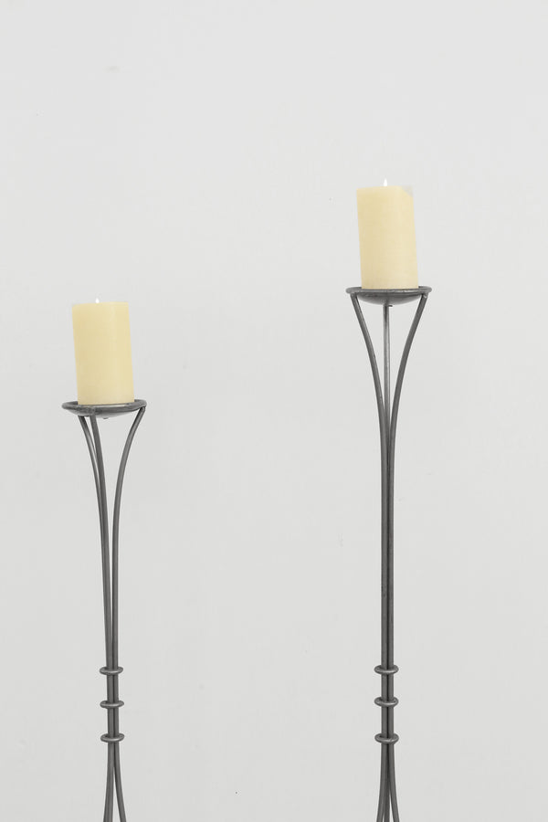 Sculptural Floor Candleholder Set