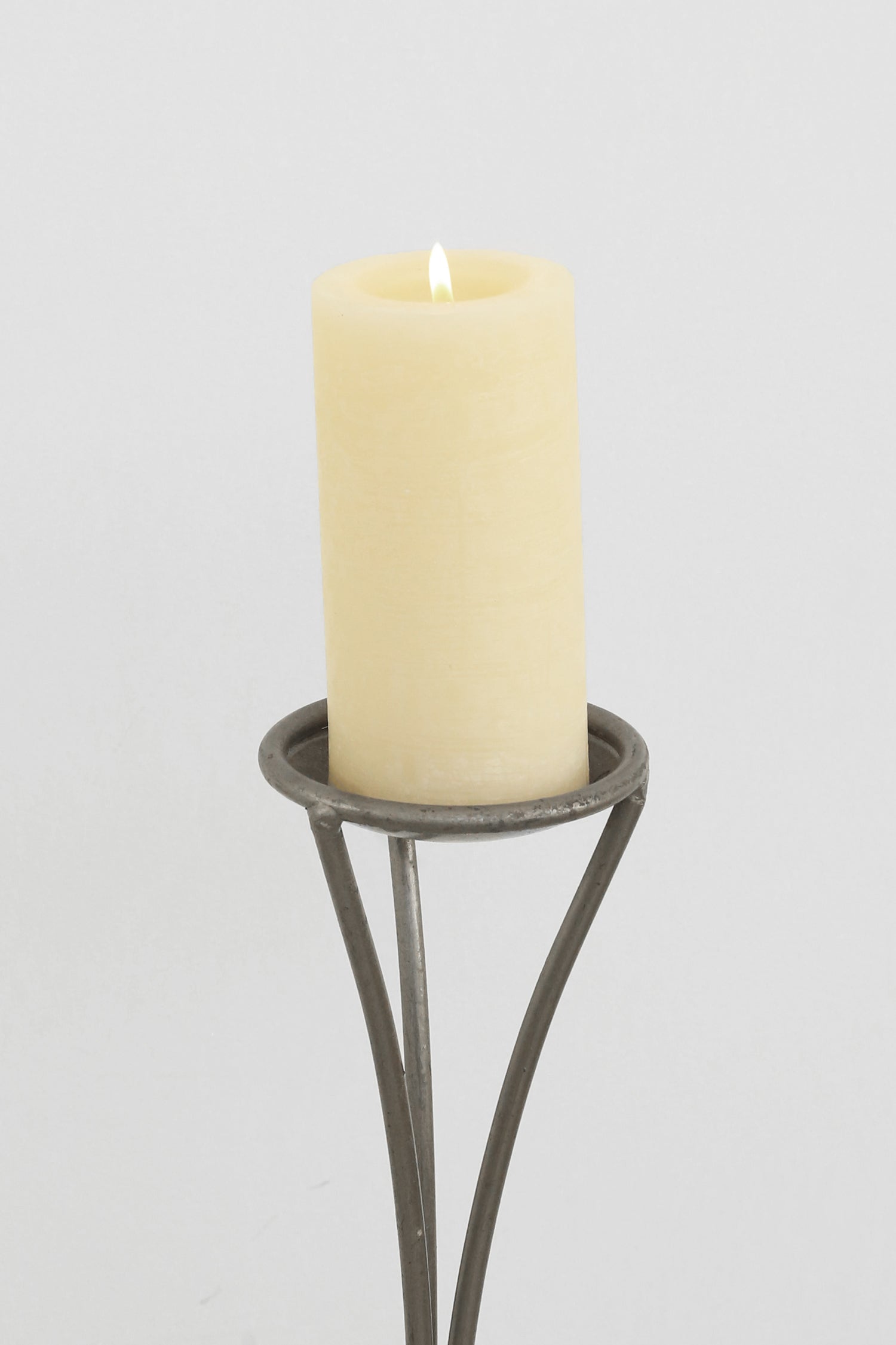 Sculptural Floor Candleholder Set