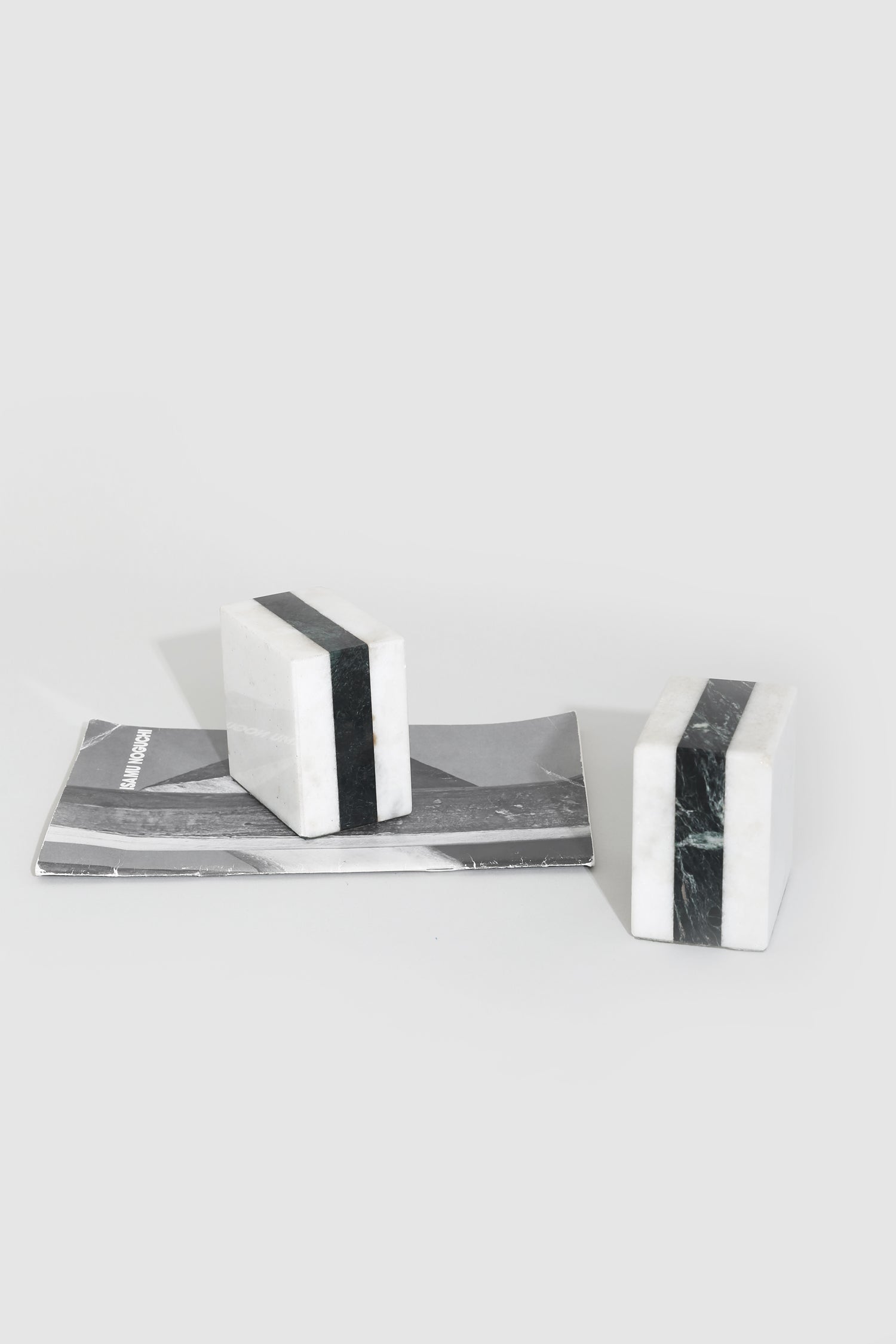 Marble Square Bookends