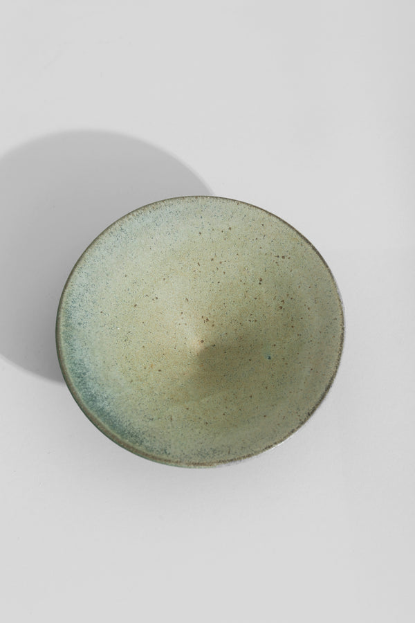 Stone Pottery Pedestal Bowl