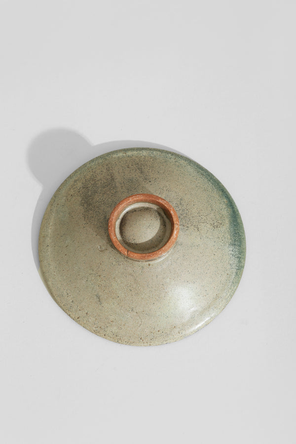 Stone Pottery Pedestal Bowl