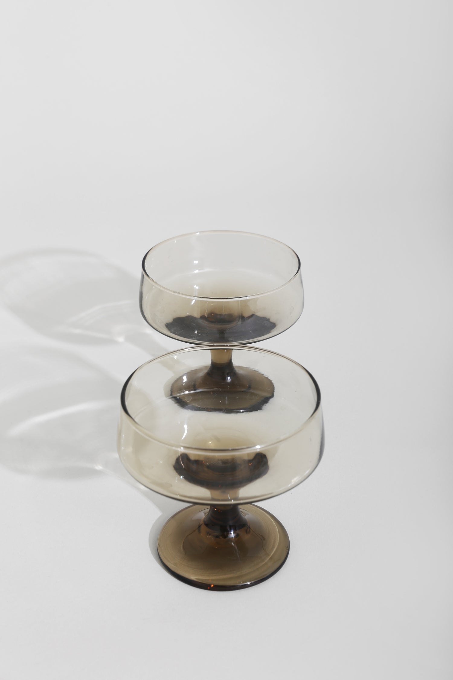 Smoked Champagne Glass Set