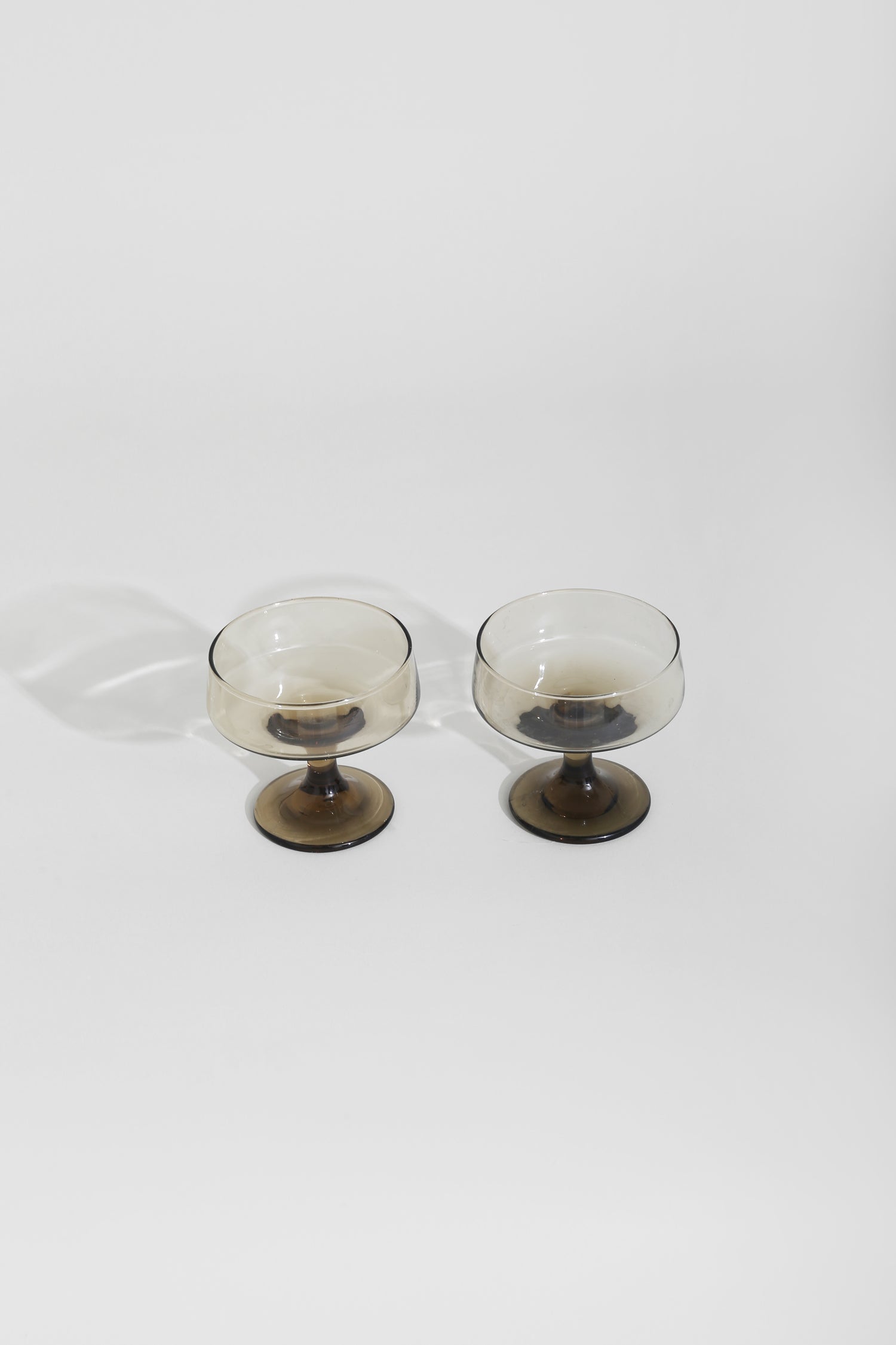 Smoked Champagne Glass Set