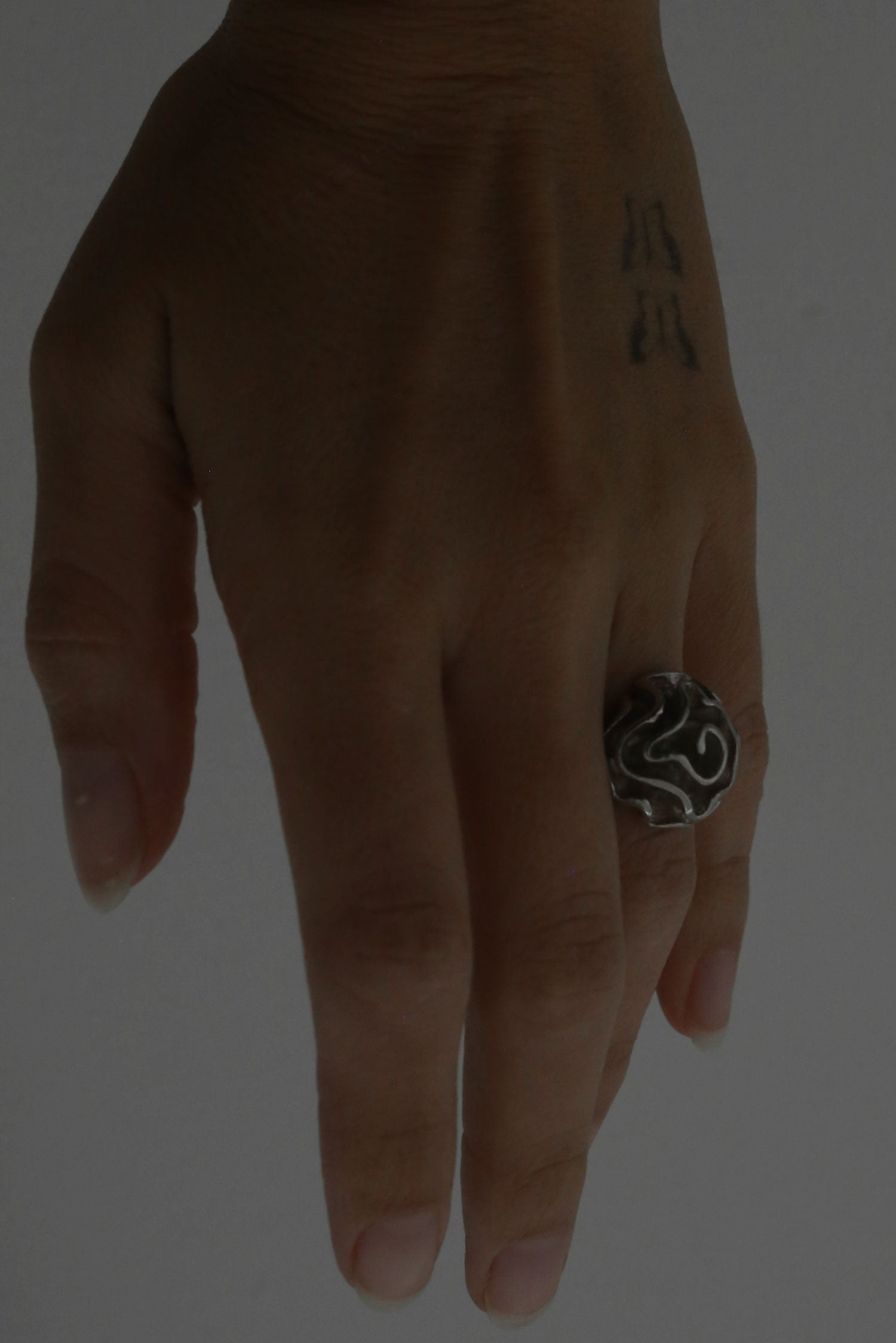 Flower Sterling Ring, Size 6