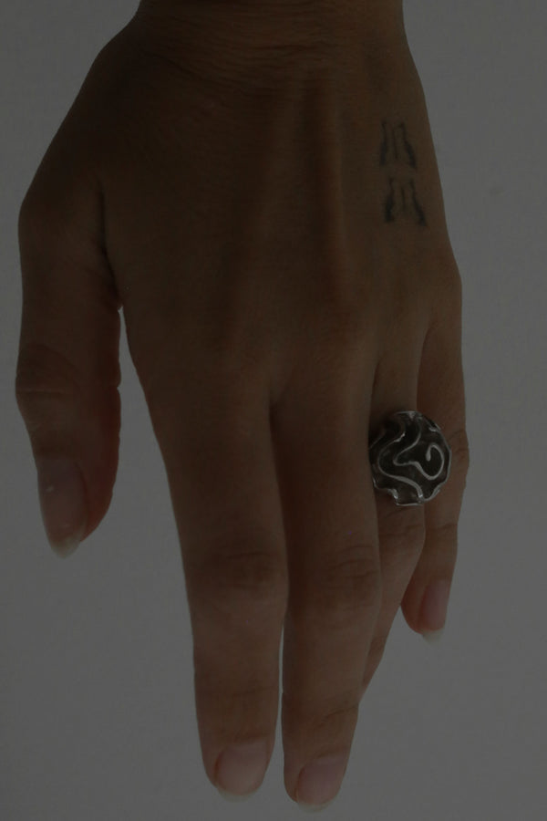 Flower Sterling Ring, Size 6