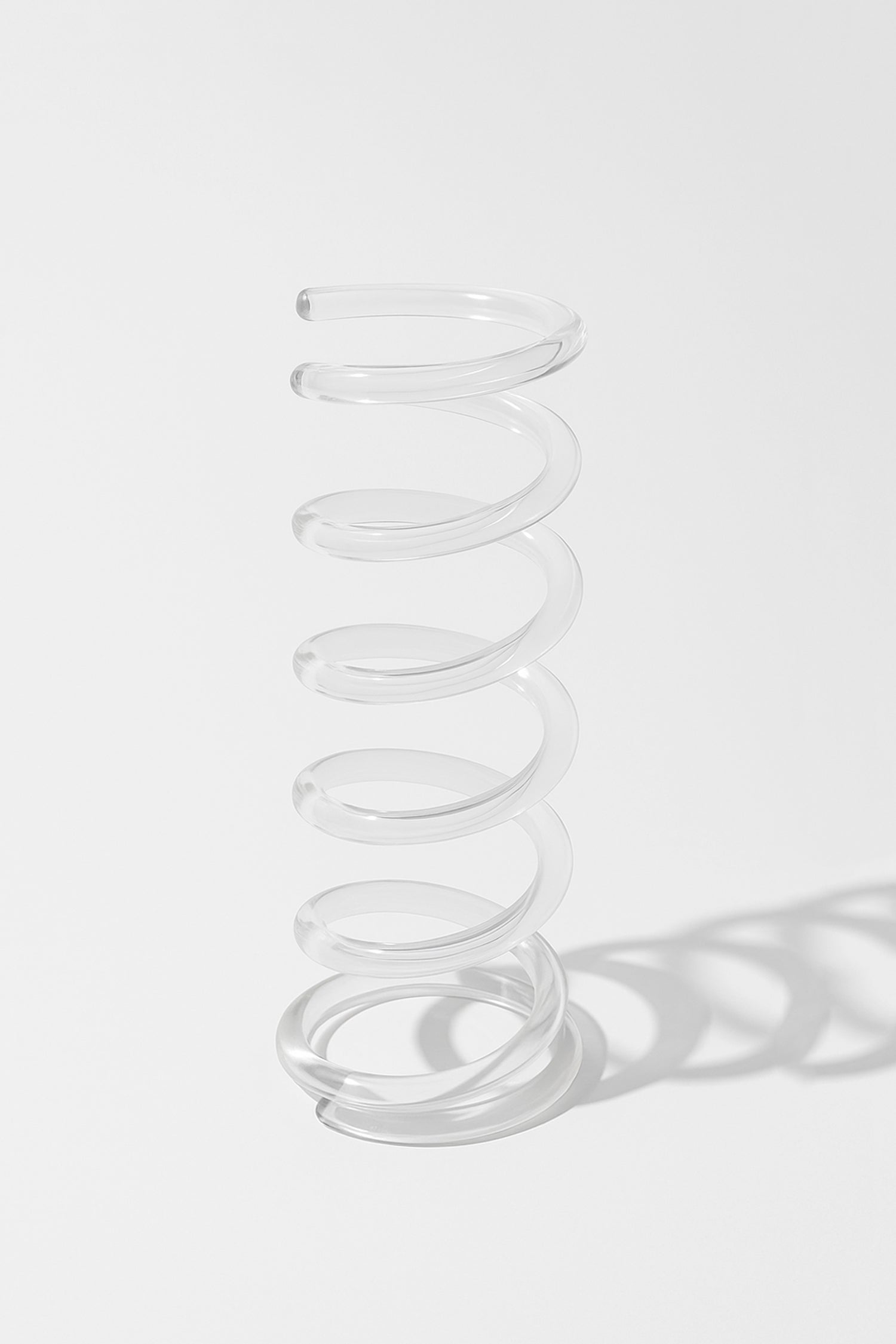 Lucite Spiral Umbrella Stand