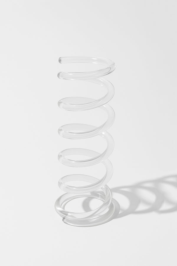 Lucite Spiral Umbrella Stand