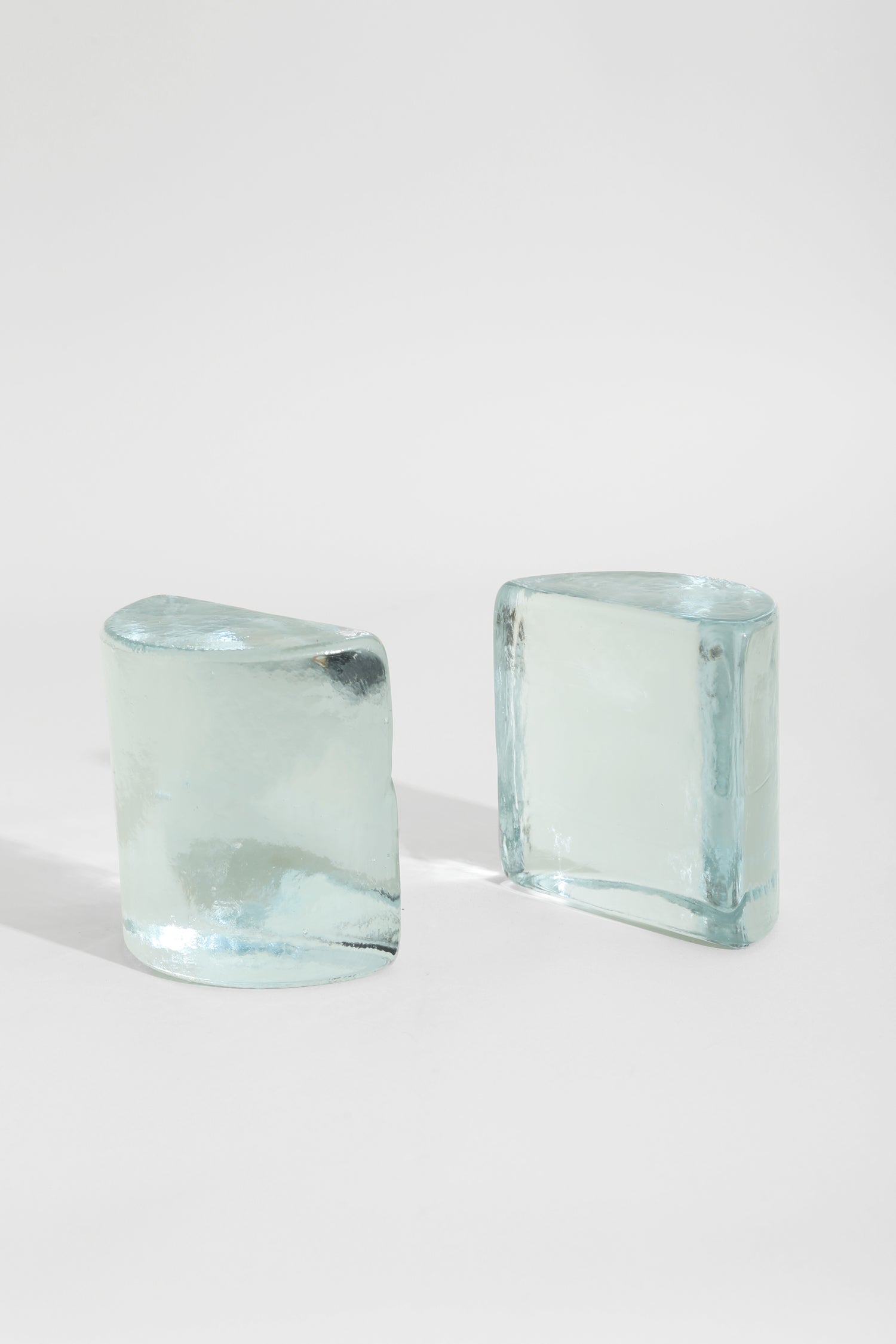 Glass Bookend Set