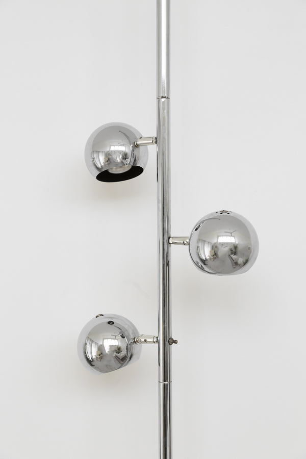 Chrome Tension Pole Lamp