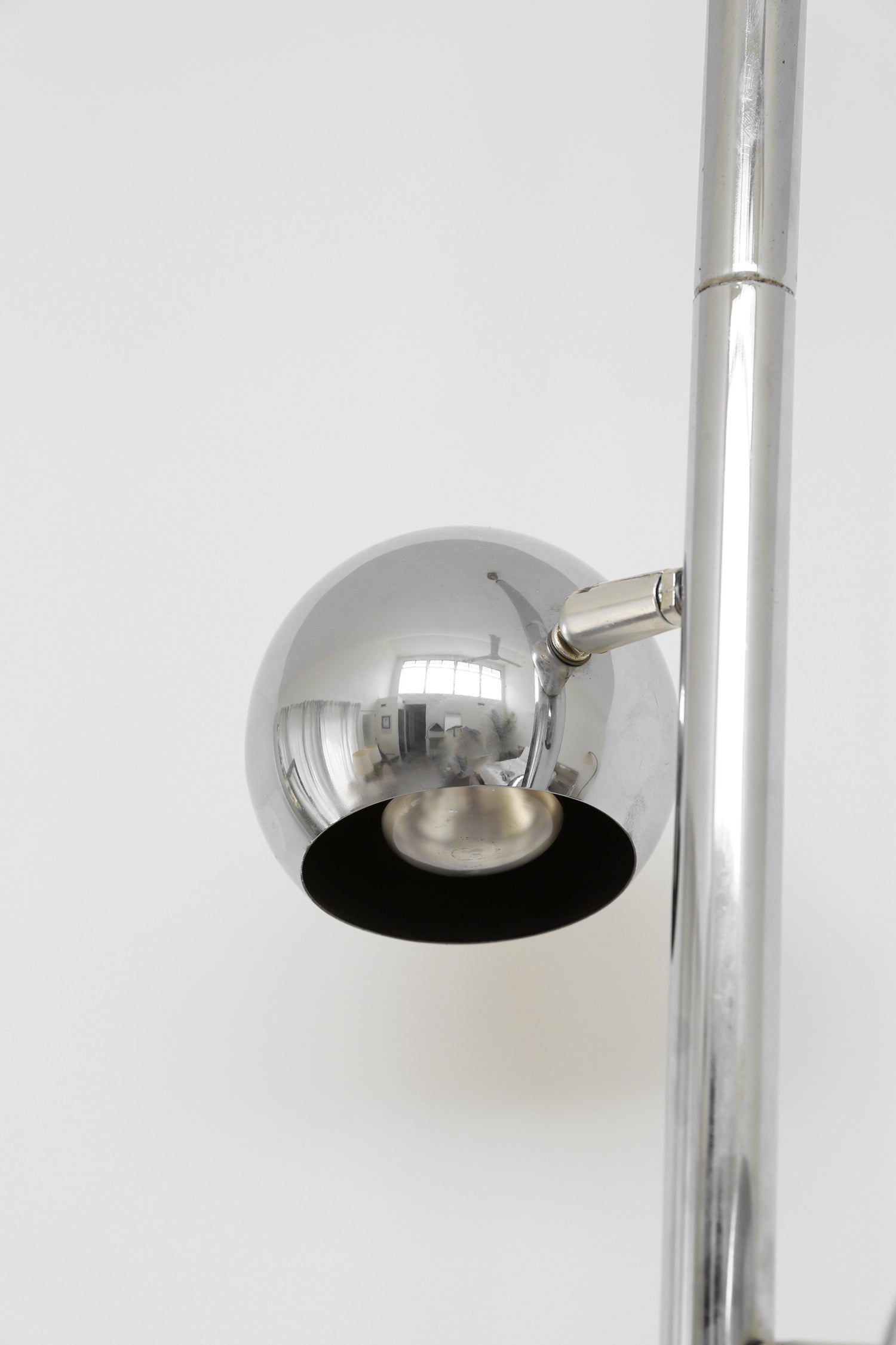 Chrome Tension Pole Lamp