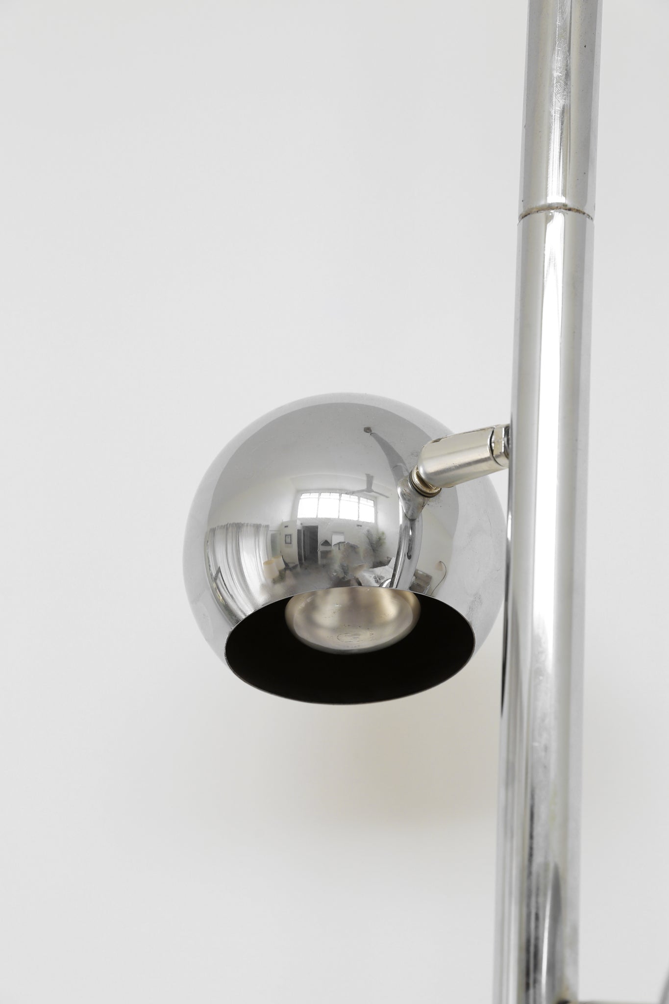 Chrome Tension Pole Lamp