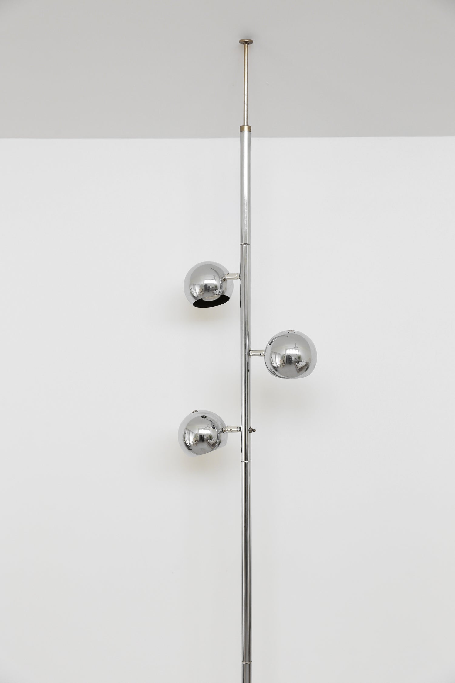 Chrome Tension Pole Lamp