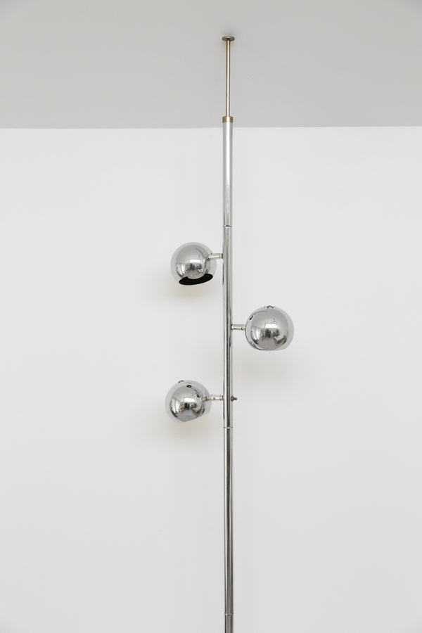 Chrome Tension Pole Lamp