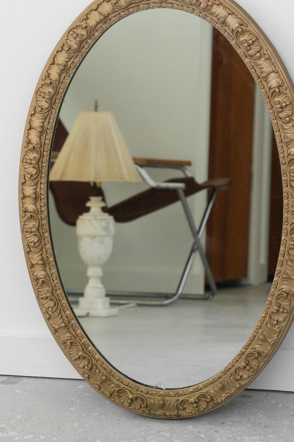 Gilded Oval Mirror