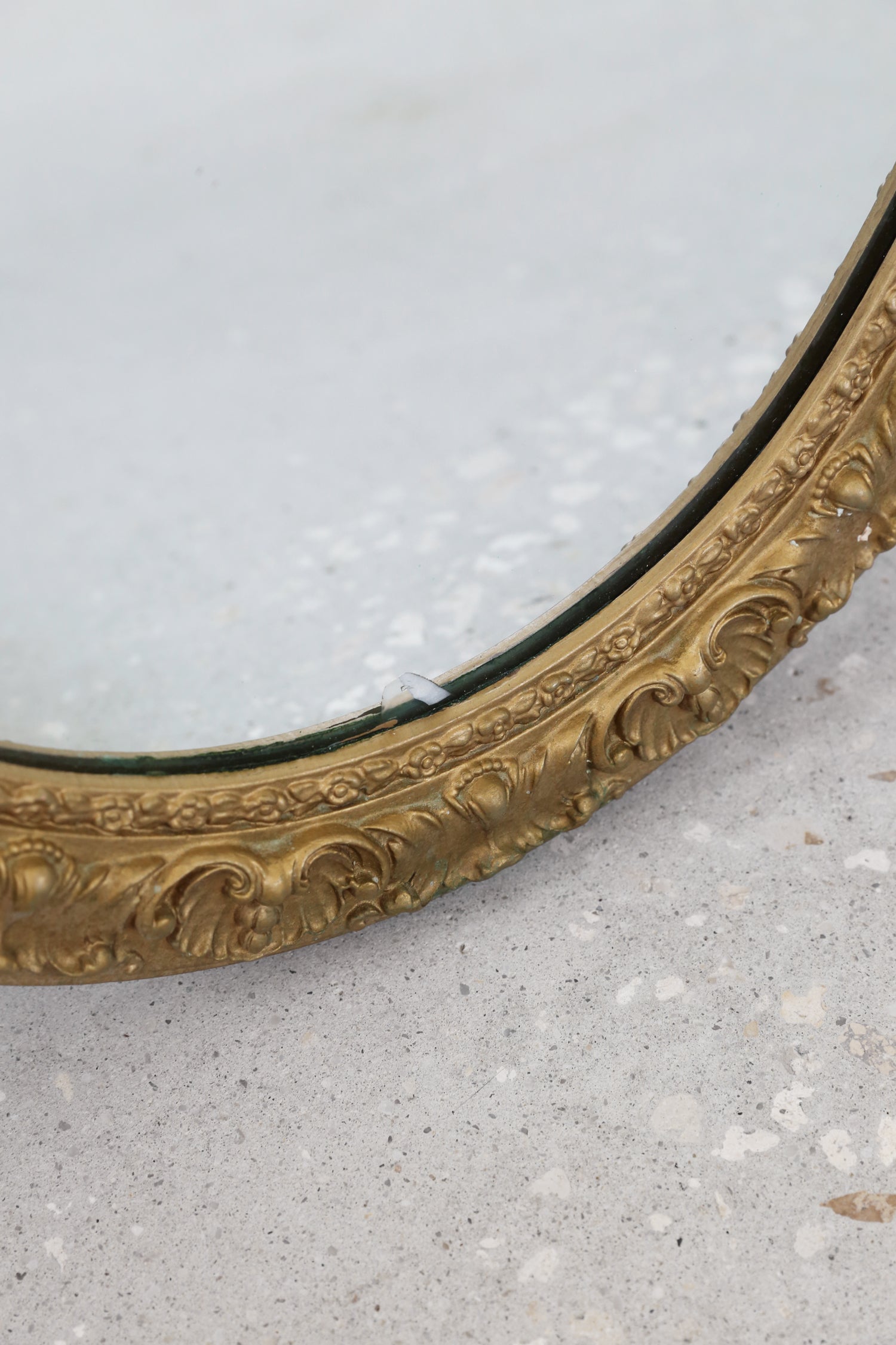 Gilded Oval Mirror