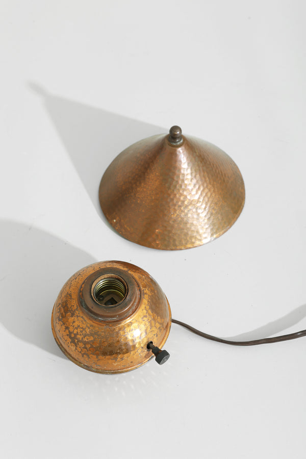 Hammered Copper Table Lamp