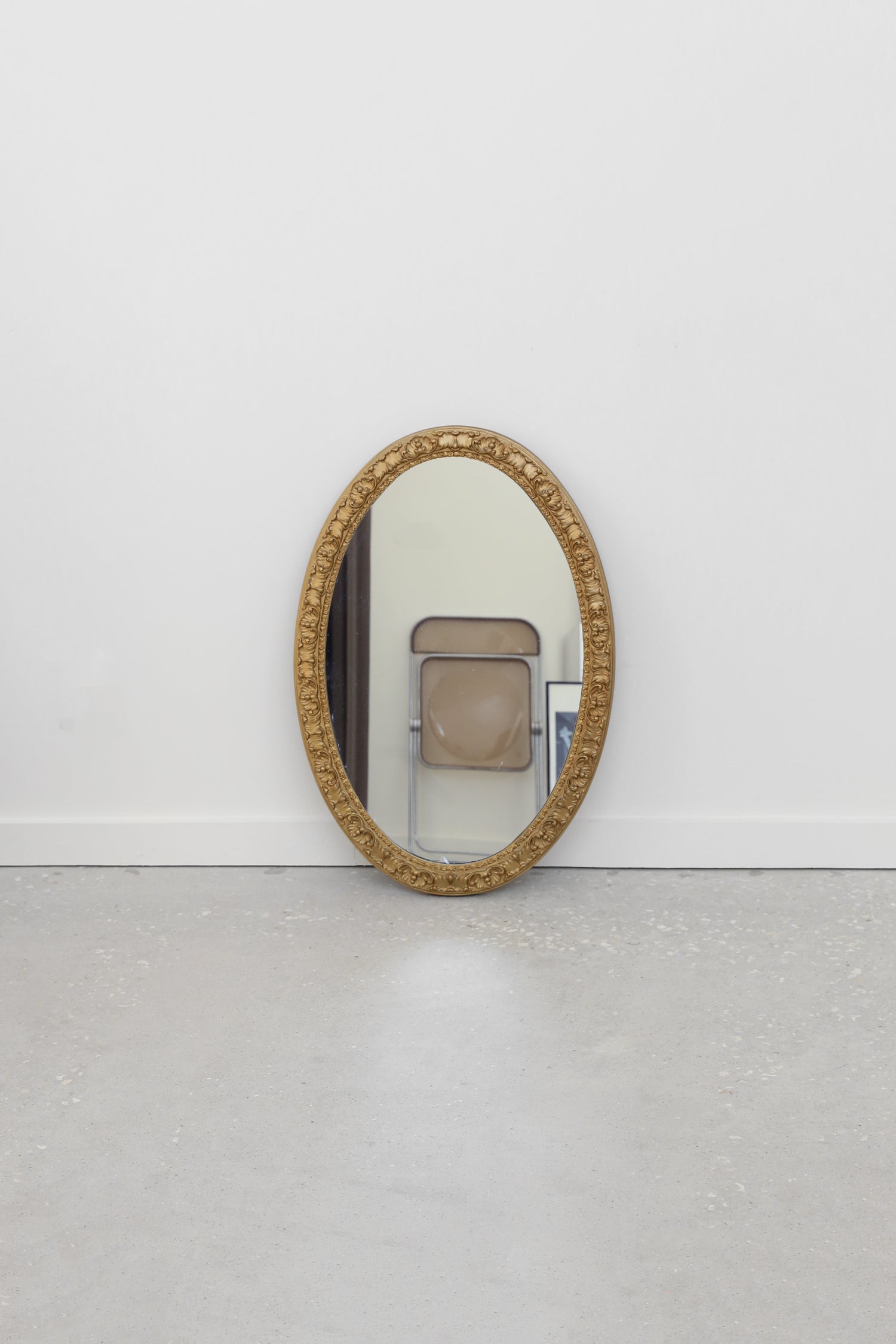 Gilded Oval Mirror