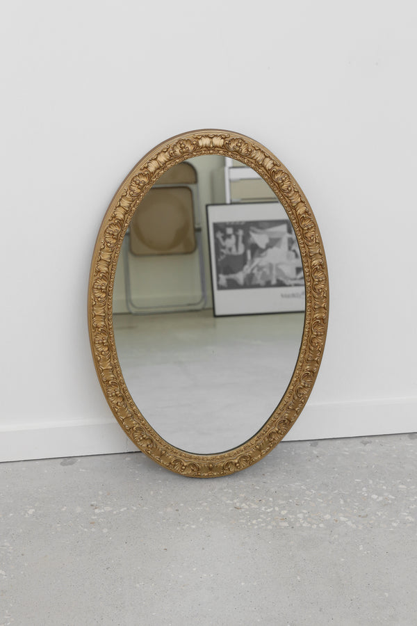 Gilded Oval Mirror