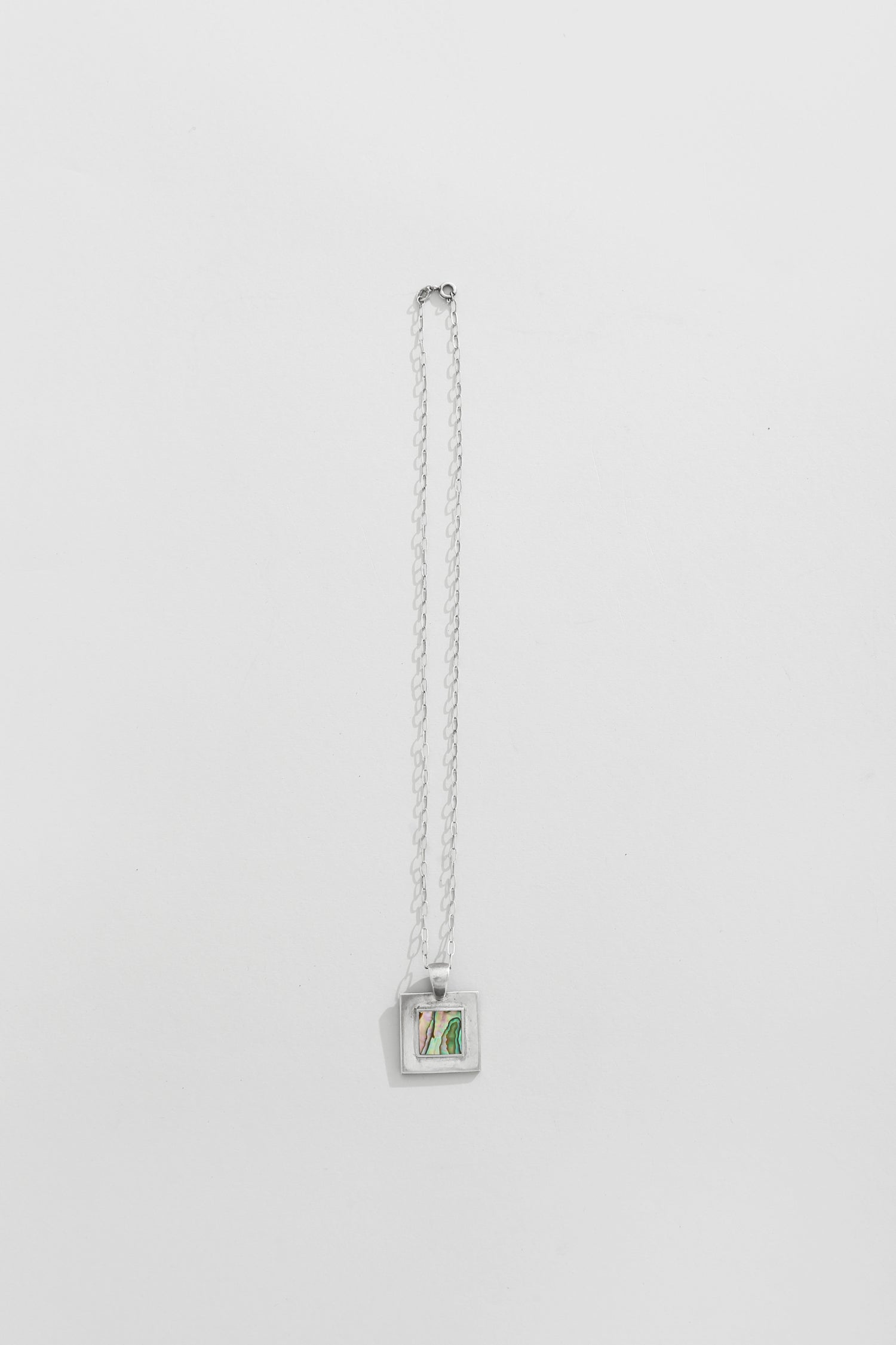 Square Abalone Inlay Necklace