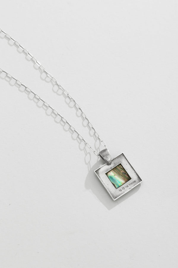 Square Abalone Inlay Necklace