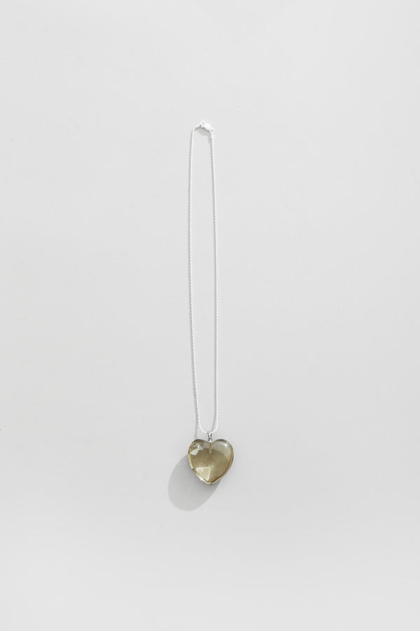 Quartz Heart Necklace