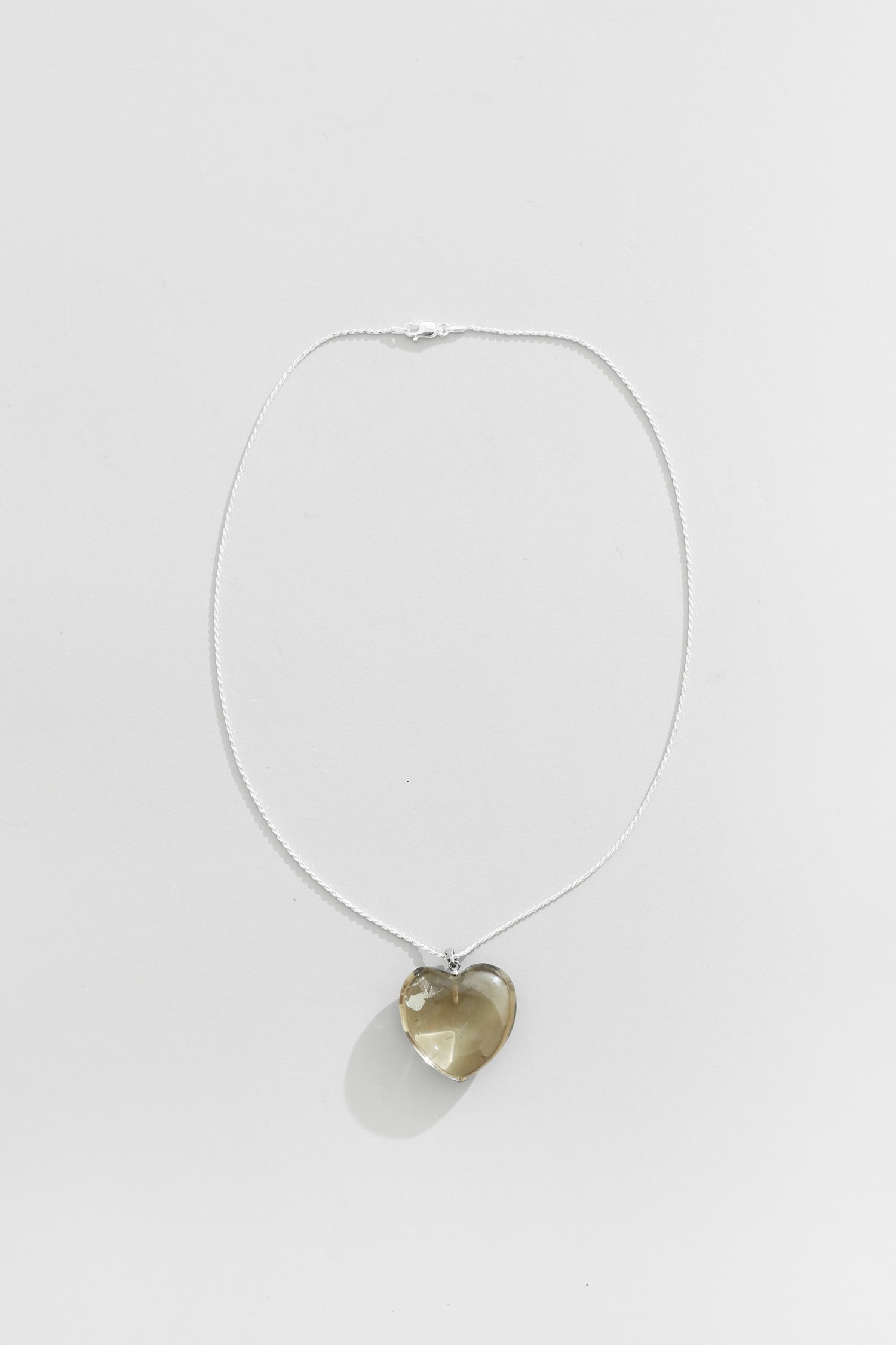 Quartz Heart Necklace