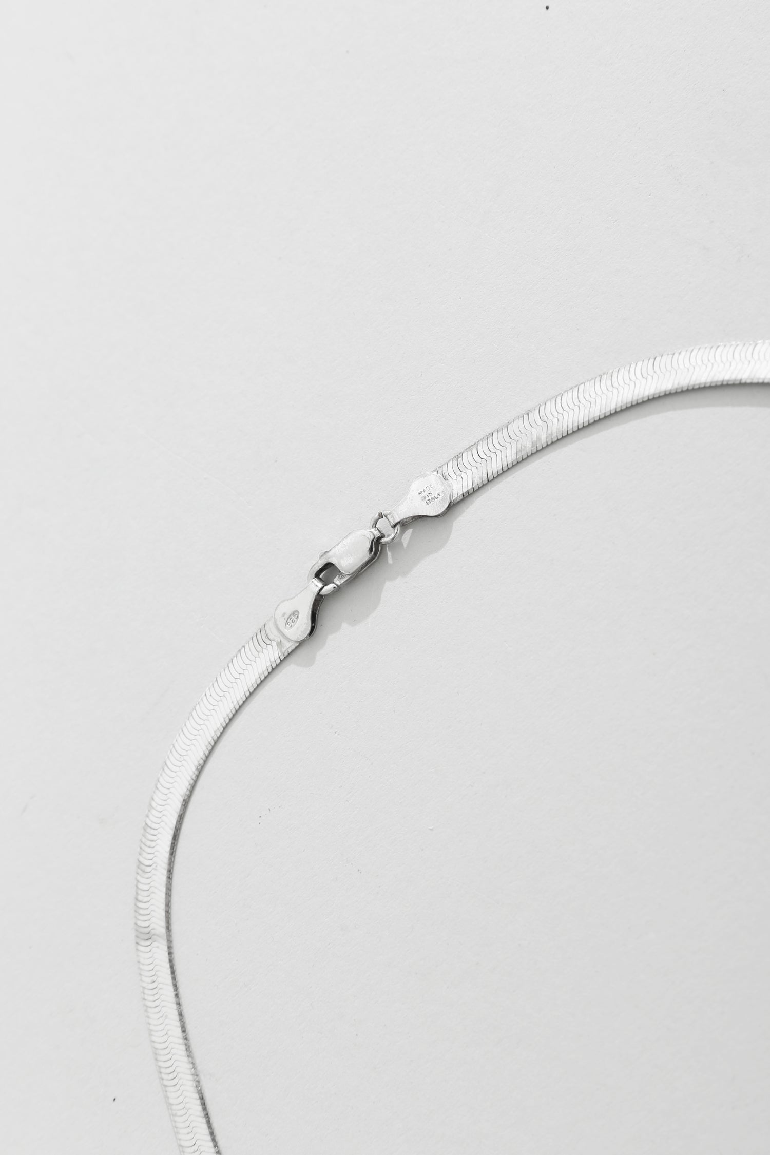 Spiral Shell Herringbone Necklace