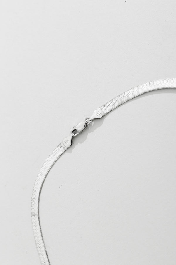 Spiral Shell Herringbone Necklace