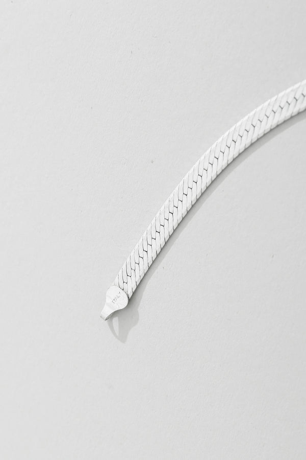 Spiral Shell Herringbone Necklace