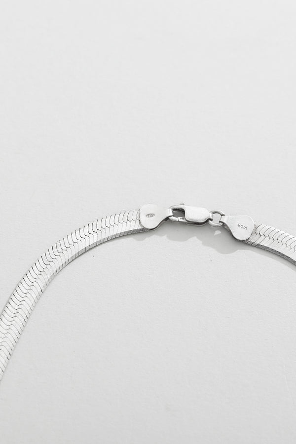 Spiral Shell Herringbone Necklace